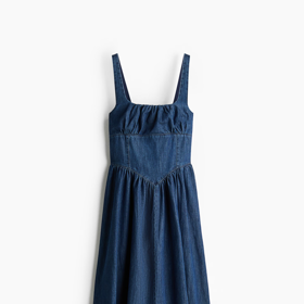 Džínové šaty midi, H&M, 859 Kč