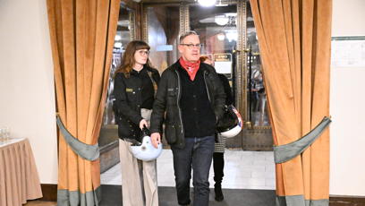 FOTO: David Matásek dorazil na motorce.