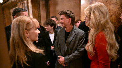 FOTO: Justýna Zedníková a Ment tvořili na premiéře v Lucerně nepřehlédnutelný pár.