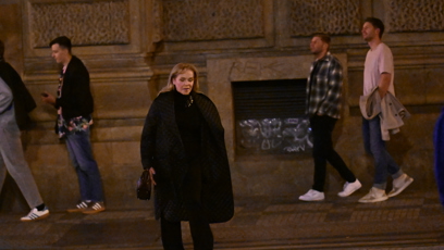 FOTO: Dagmar Havlová při odchodu.