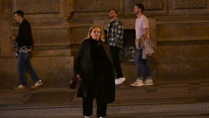 FOTO: Dagmar Havlová při odchodu.