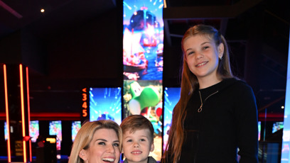 FOTO: Iveta Lutovská se svou dcerou Anetou a synem Matějem.