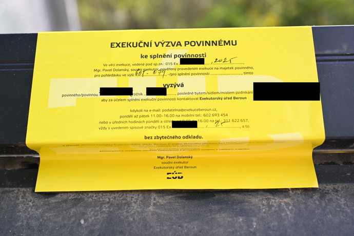 FOTO: Exekuční výzva pro Jakuba V. – stránka 4