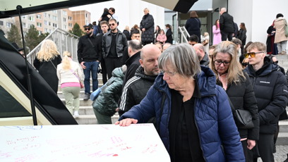 FOTO: Hosté se naposledy loučili s Mínou.