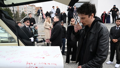 FOTO: Hosté se naposledy loučili s Mínou.