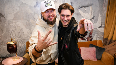 FOTO: Rapper Eduard Rovenský s Jakubem Moulisem.