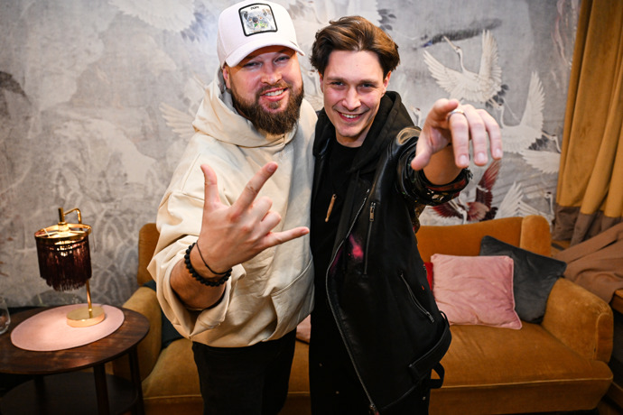 FOTO: Rapper Eduard Rovenský s Jakubem Moulisem.