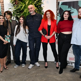 René Decastelo se svou rodinou. 