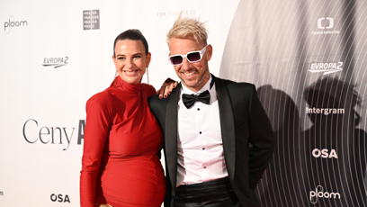 FOTO: Jakub Bína s krásnou manželkou.