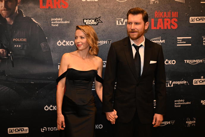 FOTO: David Švehlík a Vendula Švehlíková na premiéře filmu Říkají mi Lars.