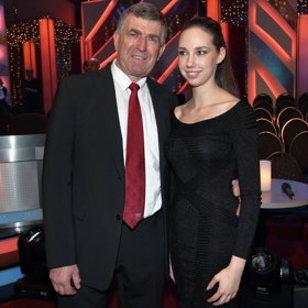 Imrich Bugár s dcerou.