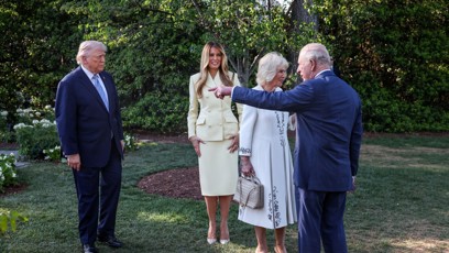 FOTO: Setkání britsjké královské rodiny a prezidentského páru.