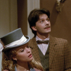 snímek z pohádky Lolinka a kníráč (Klára Apolenářová, Jan Šťastný)