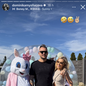 Dominika Myslivcová prožila velikonoční svátky s partnerem a rodinou.