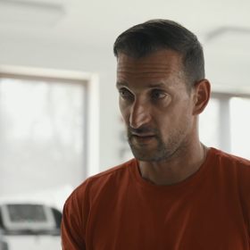 Trenér Martin Košťál.