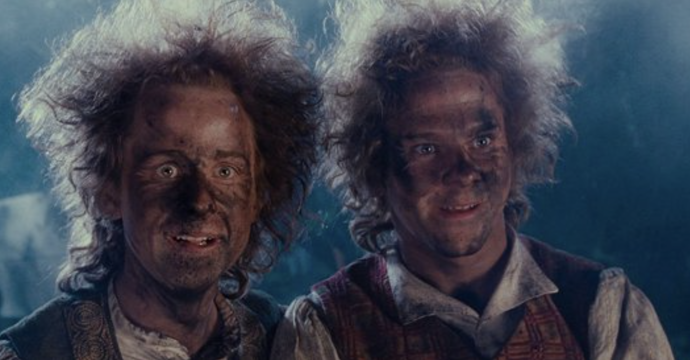 FOTO: Billy Boyd a Dominic Monaghan ve filmu Pán prstenů.