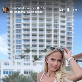 Dcera Zuzany Belohorcové v Miami.