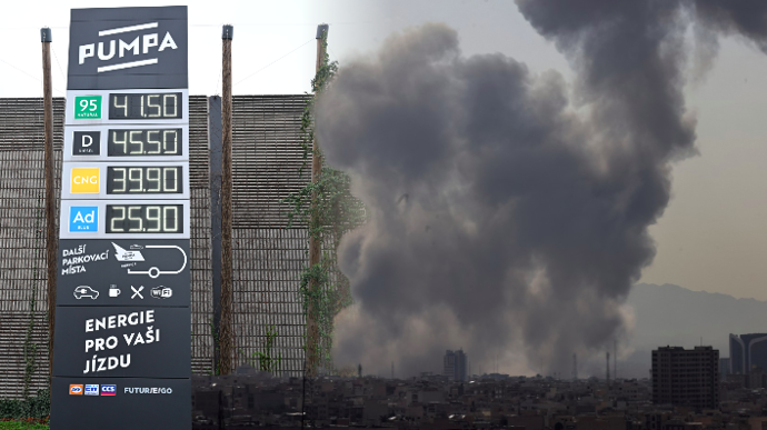 Foto k tématům čerpací stanice, úder na Írán 