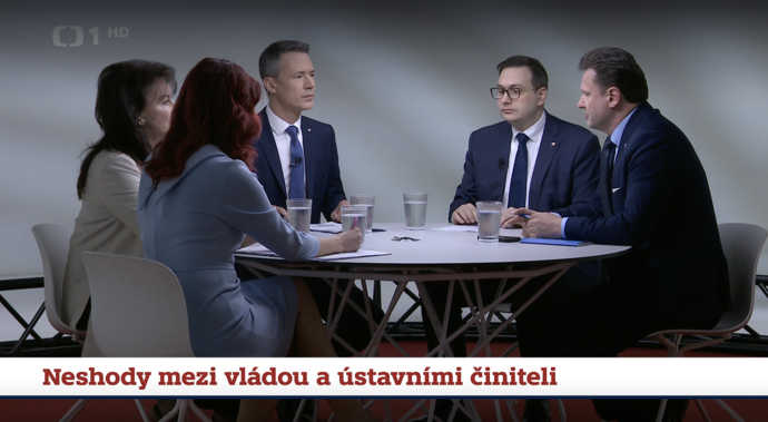 FOTO: Radek Vondráček se pohádal s moderátorem Martinem Řezníčkem.