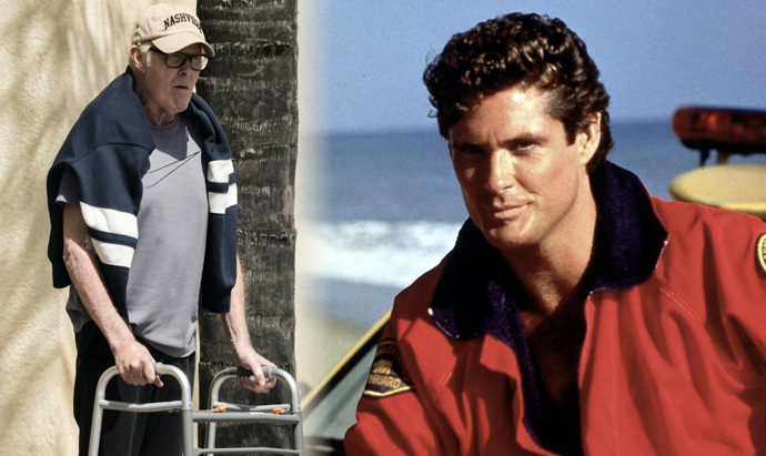 FOTO: David Hasselhoff byl spatřen s chodítkem.