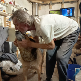 Otec Radka Filipiho má pejska. 