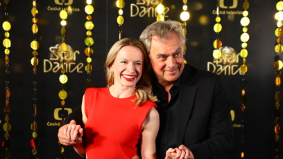 FOTO: Tomáš Matonoha po boku své taneční partnerky Lenky Nory Nývorkové.