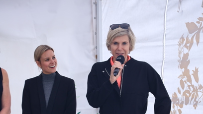 FOTO: Kateřina Neumannová na slavnostním zahájení výstavy živých tropických motýlů nazvané Motýli: Umění přežít.