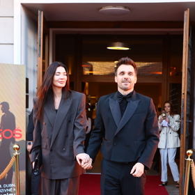 Leoš Mareš se svou manželkou Monikou Marešovou.