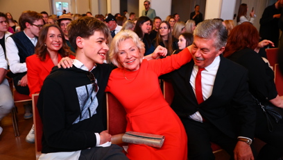 FOTO: Maminka Leoše, Lenka Marešová celý večer jen zářila.
