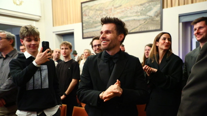 FOTO: Leoš Mareš na premiéře svého dokumentu.
