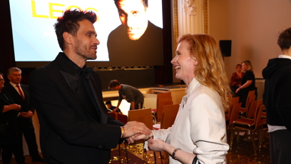 FOTO: Leoš Mareš byl rád, že ho Aňa Geislerová přišla podpořit.