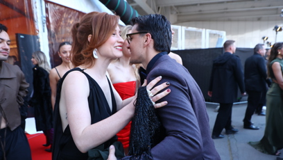 FOTO: Natálie Halouzková se šla pozdravit s Jakubem Kotkem.