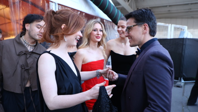 FOTO: Natálie Halouzková se pozdravila s Jakubem Kotkem.