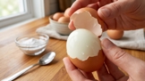 Skořápka sklouzne z vajíčka během vteřiny: S tímto trikem získáte dokonale hladký bílek bez jediného škrábance