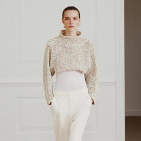 Krátký úpletový svetr, Zara, 1199 Kč