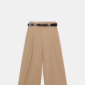 Široké kalhoty s páskem, Zara, 999 Kč
