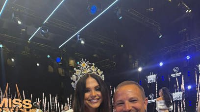 FOTO: Podnikatel Tomáš Horáček s novou Miss Earth Czech Republic Hanou Dědkovou.