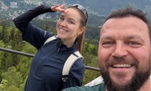 Kateřina Ujfaluši využila volné dny k tomu, aby strávila čas se svým otcem, fotbalistou Tomášem Ujfalušim.