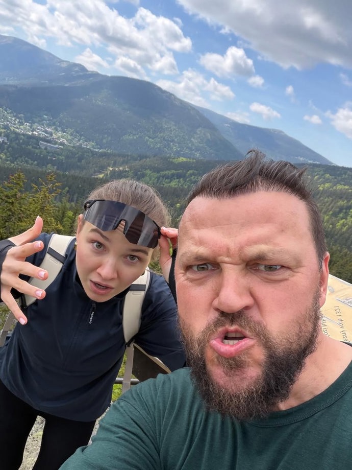 FOTO: Kateřina Ujfaluši s tátou.