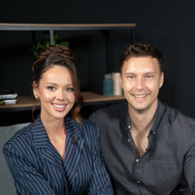 Gabriela Gášpárová a Petr Havránek v pořadu eXtra host.