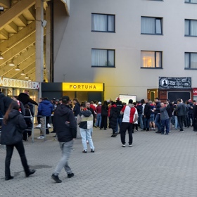 Fanoušci Slavie.