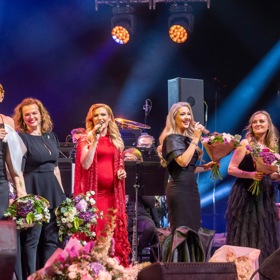 Lenka Graf na oslavě Štefana Margity. 