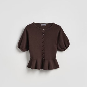 Kardigan s volánem peplum, Reserved, 699 Kč