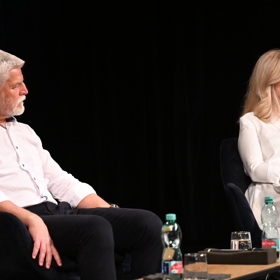 Petr Pavel a Zuzana Čaputová na festivalu Mezi ploty. 