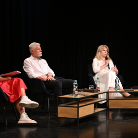 Petr Pavel a Zuzana Čaputová na festivalu Mezi ploty. 