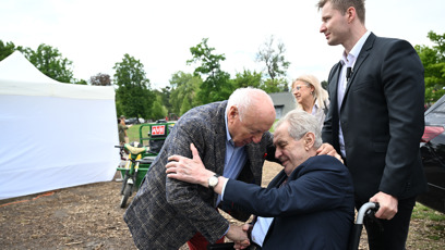 FOTO: Miloš Zeman s Felixem Slováčkem.