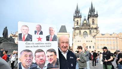 FOTO: Jeden z transparentů.