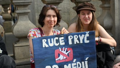 FOTO: Demonstrace za ochranu veřejnoprávních médií.