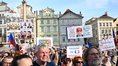 FOTO: Demonstrace za nezávislost médií.