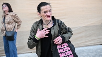 FOTO: Katka Bradáčová v centru Prahy.